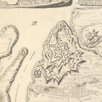 Plan of St Philips, 1756 (Sant-Felip, Port Mahon, Minorca, Balearic Islands) 39?52'01"N 04?18'13"E