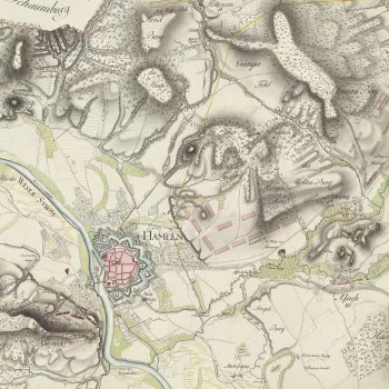 Item: Map of encampment near Hameln, 1783 (Hameln, Lower Saxony, Germany) 52?06'14"N 09?21'22"E