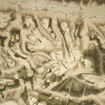 Item: Map of encampment near Penn, 1800 (Penn, Buckinghamshire, England, UK) 51?37'52"N 00?40'36"W