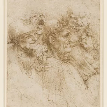 The&nbsp;man at the centre of this drawing is&nbsp;surrounded by a band of Gypsies in traditional dress. He raises his right arm to have his palm read by the old woman in traditional Gypsy dress on the right &ndash; unfortunately the sheet was cut at an e