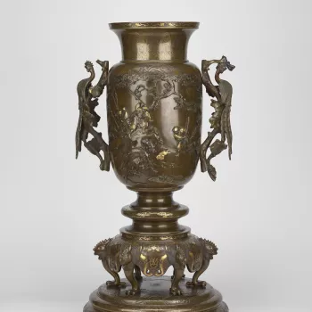 Master: Pair of bronze vases