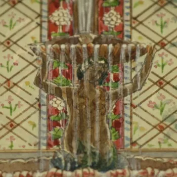 Detail from the decoration of the Royal Dairy