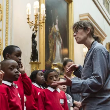 Pupils visit the Picture Gallery, Buckingham Palace