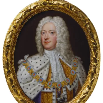Miniature portrait of George II