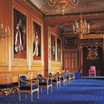 The Garter Throne Room at Windsor Castle