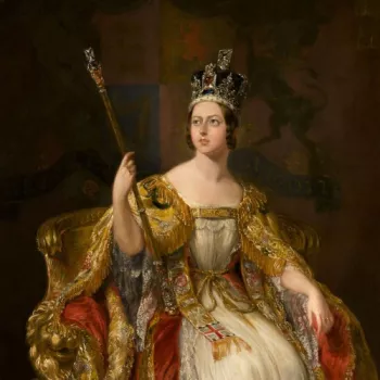 Coronation painting of Queen Victoria