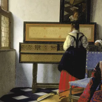 Johannes Vermeer, A Lady at the Virginal with a Gentleman, 'The Music Lesson', 1662-65, RCIN 405346