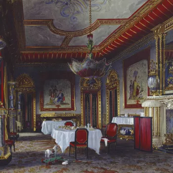 Watercolour of the Pavilion Breakfast Room, May 1850