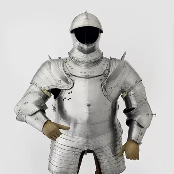 A silver armour 