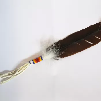 Beaded feather from the Cherokee Nation