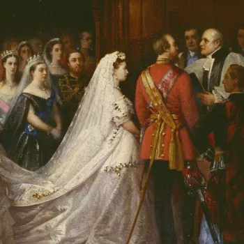 Detail showing the Marriage of Princess Helena, 5 July 1866