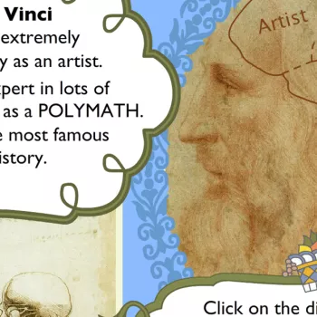 Inside the amazing mind of Leonardo da Vinci: Children's activity banner