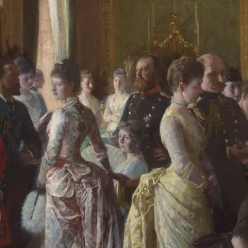 The Family of Queen Victoria in 1887 by Laurits Regner Tuxen