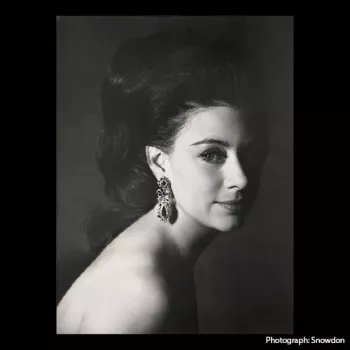 Black and white portrait of Princess Margaret, 1967