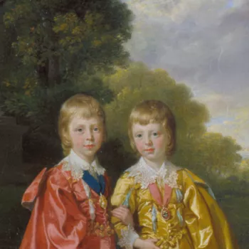 Two boys in George III's family portrait