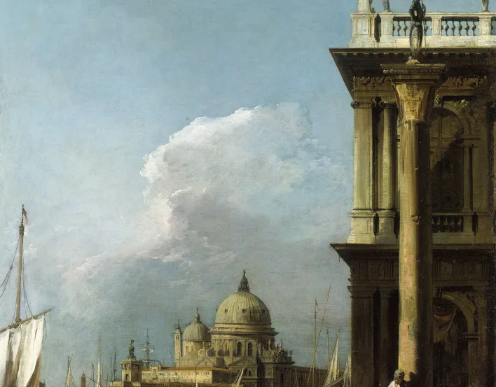 Canaletto painting 'The Piazzetta looking towards Santa Maria della Salute'