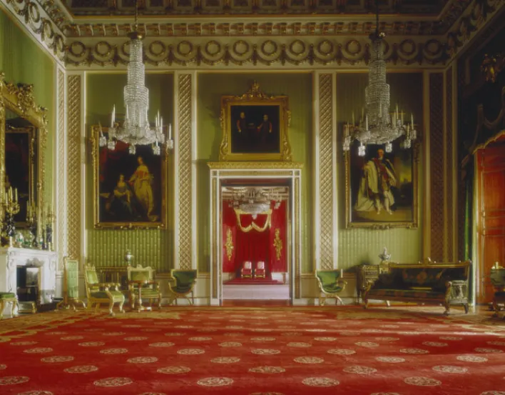 Green Drawing Room at Buckingham Palace