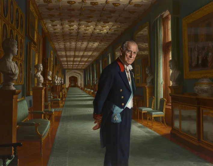 Ralph Heimans's painting of HRH The Duke of Edinburgh. 