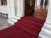 Carpeted steps up to the Ambassadors entrance 