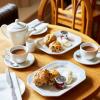 Cream tea served in the Undercroft Cafe at Windsor Castle