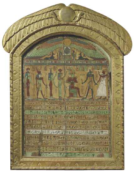 Funerary stela belonging to Nakhtmontu, 3rd century BC. RCIN 408372