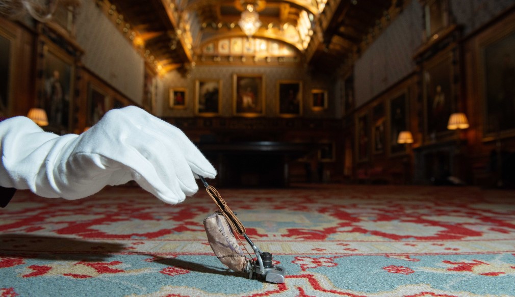 A vaccum cleaner from Queen Mary's Dolls' House A vaccum cleaner from Queen Mary's Dolls' House